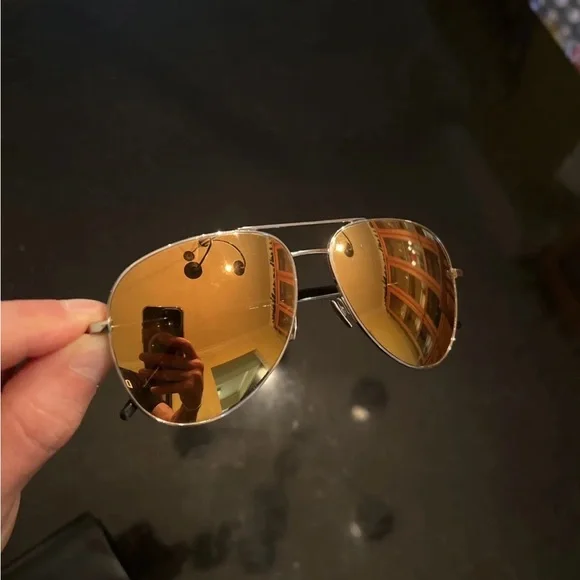 Saint Laurent Gold Aviators